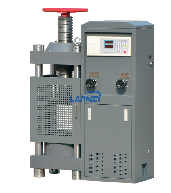 Machine d’essai de résistance à la compression de béton de ciment de brique numérique 2000KN