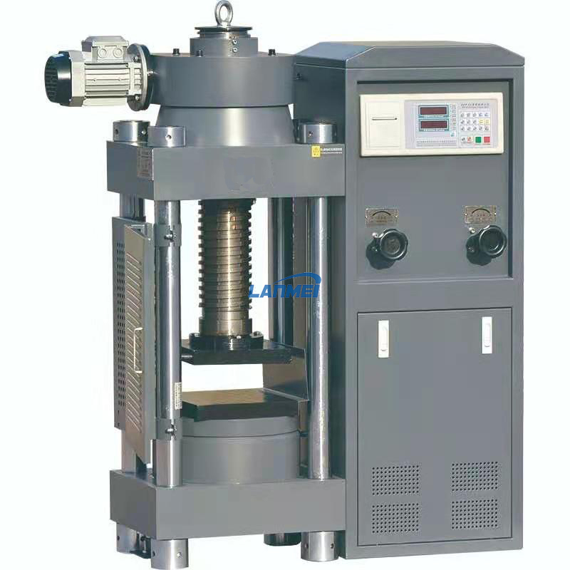 Machine d’essai de résistance à la compression manuelle de bloc de béton 200TON