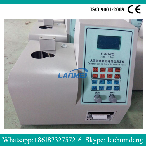 Instrument automatique pour l’oxyde de calcium sans ciment