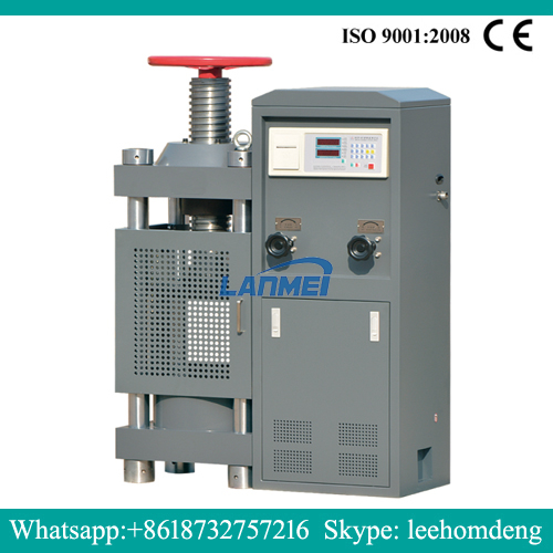 Machine de test de pression de ciment